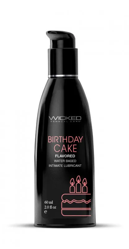 Aqua Birthday Cake Flavored Water Based Lubricant 2 Oz Wicked Sensual Care Lubricants Aqua Birthday Cake Flavored Water Based Lubricant 2 Oz Wicked Sensual Care Lubricants