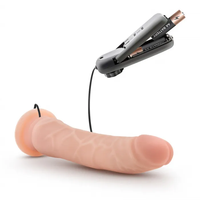 Blush Novelties Dildos | Dr. Skin - 8.5 Inch Vibrating    With Suction Cup - Vanilla