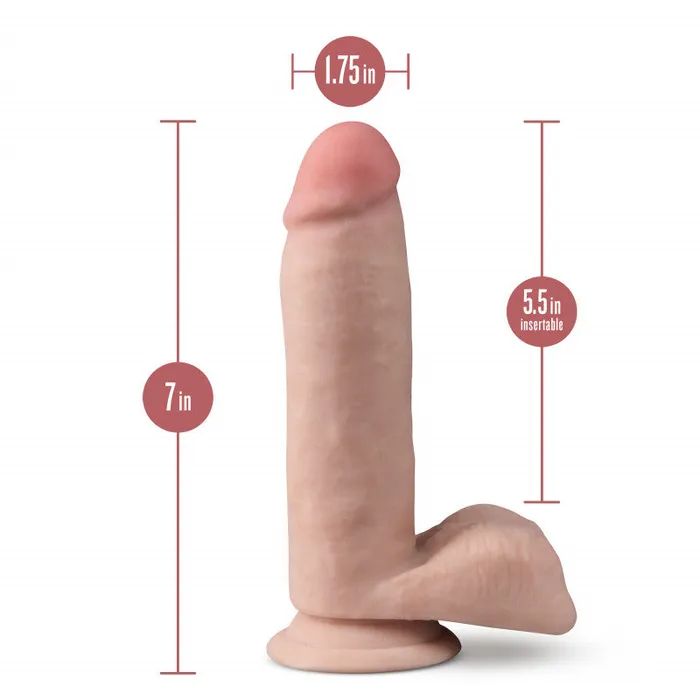 Blush Novelties Dr. Skin Plus - 7 Inch Posable With Balls - Vanilla | Dildos Blush Novelties Dr. Skin Plus - 7 Inch Posable With Balls - Vanilla | Dildos