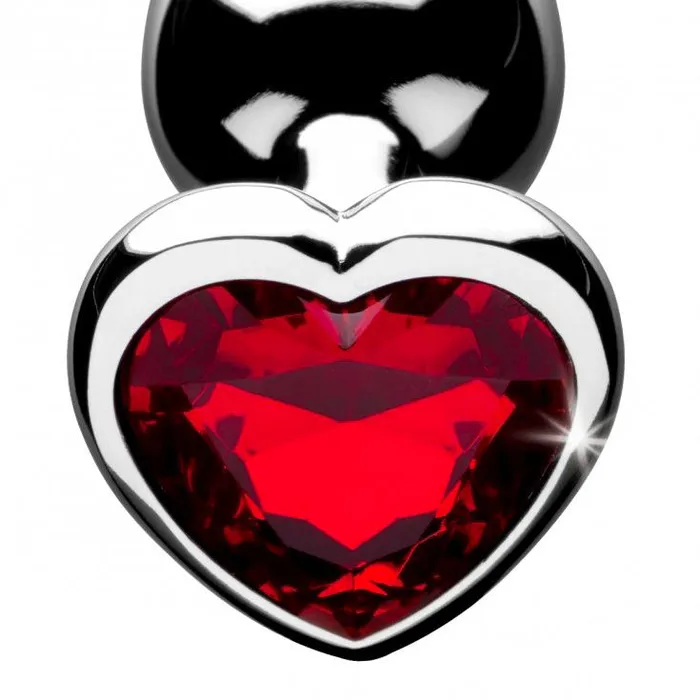 Booty Sparks Red Heart Medium Anal Plug | XR Brands Anal Booty Sparks Red Heart Medium Anal Plug | XR Brands Anal