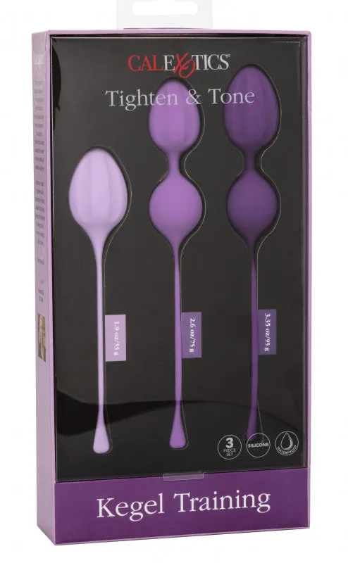 CalExotics Female Sex Toys | Kegel Training 3-Piece Set - Purple CalExotics Female Sex Toys | Kegel Training 3-Piece Set - Purple