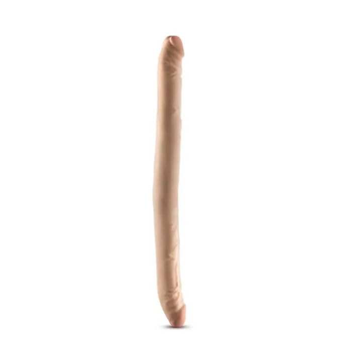 Dildos Blush Dr Skin Plus 165 Posable Double Dong Beige