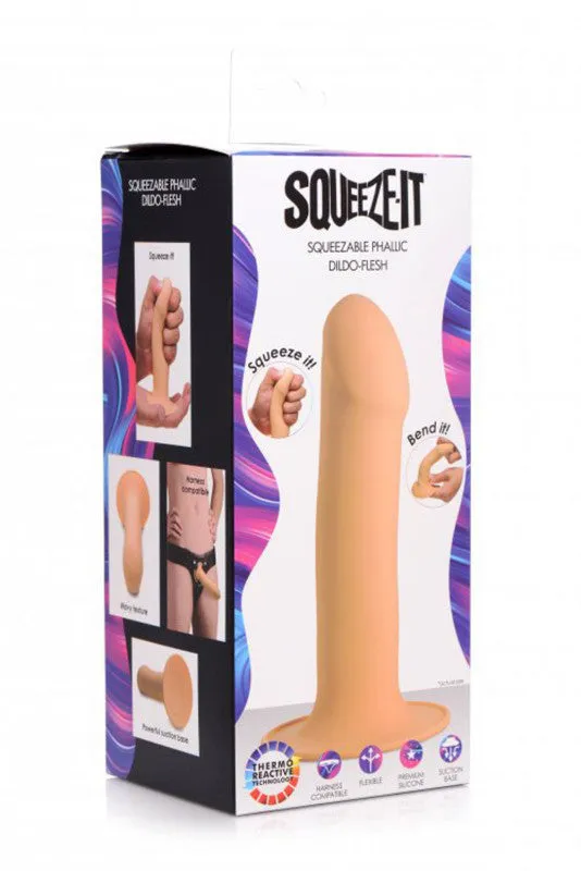 Dildos Squeezable Phallic Dildo Light XR Brands Squeeze It