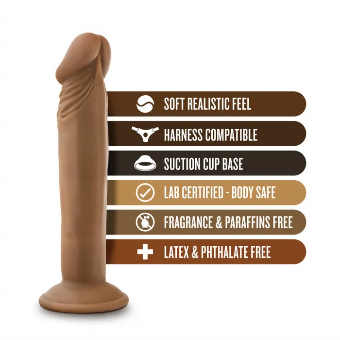Dr. Skin  -  Dr. Small  -  6  Inch - Mocha | Blush Novelties Dildos