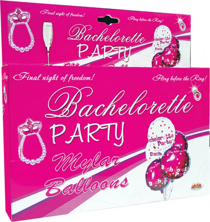Enhancers Hott Products Bachelorette Party Foil Balloons 9 Pack Assorted Colors