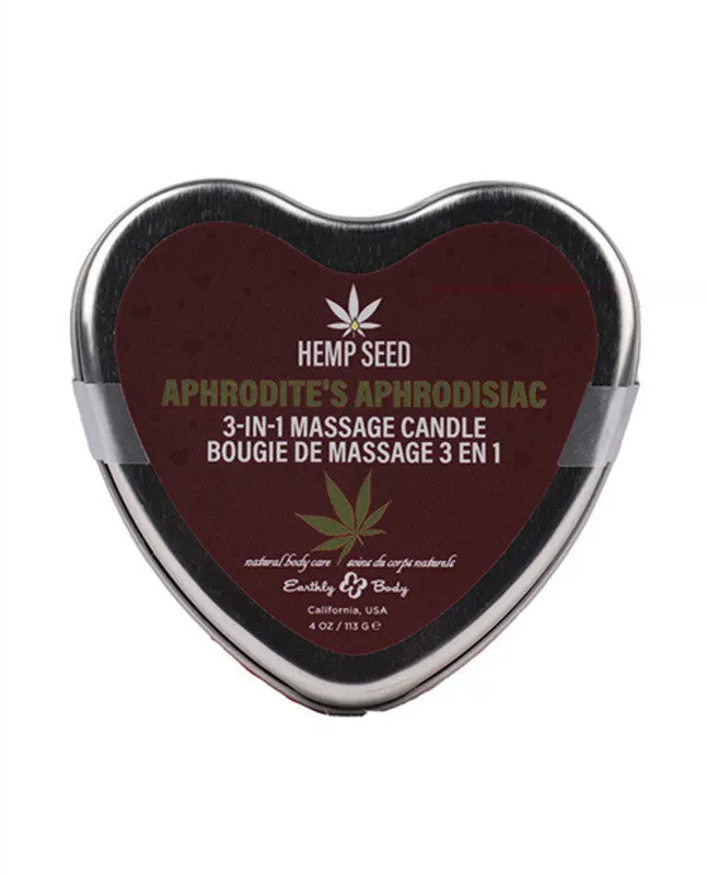 Female Sex Toys | Earthly Body Hemp Seed 3-in-1 Valentines Day Candle -  Aphrodite's Aphrodisiac 4 Oz