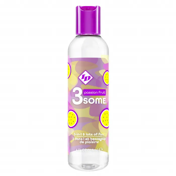 ID Lubricants Lubricants 3some 3in1 Lubricant Passion Fruit 4 Fl Oz