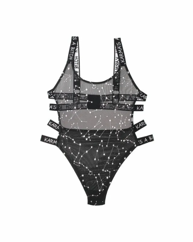 Karma's a Bitch Bodysuit - Black - S/m | Fantasy Lingerie Anal Karma's a Bitch Bodysuit - Black - S/m | Fantasy Lingerie Anal