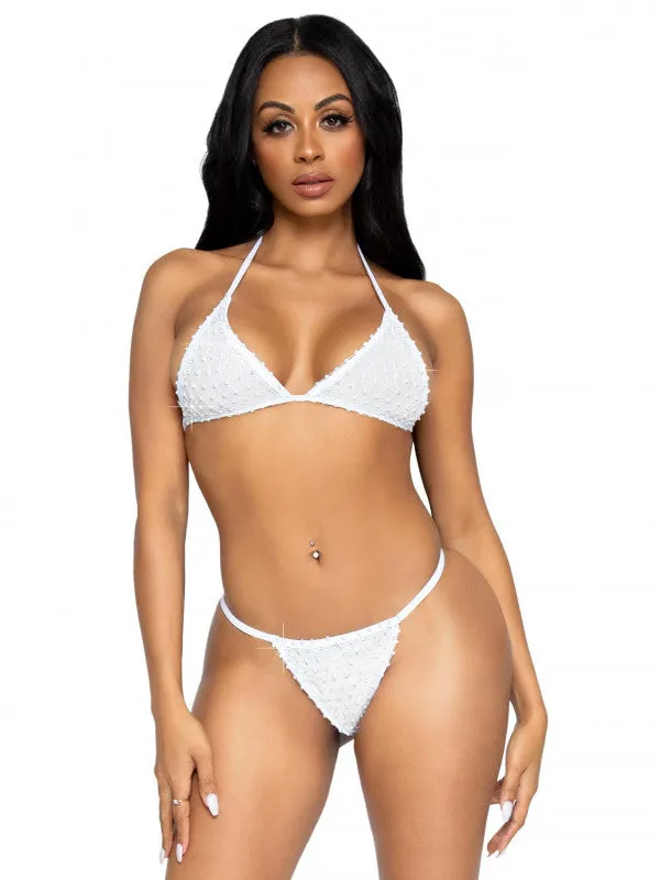 Leg Avenue Anal | 2 Pc Tempest Bikini Set - White- One Size Leg Avenue Anal | 2 Pc Tempest Bikini Set - White- One Size