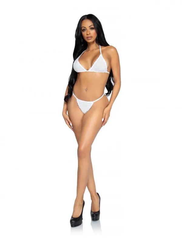 Leg Avenue Anal | 2 Pc Tempest Bikini Set - White- One Size Leg Avenue Anal | 2 Pc Tempest Bikini Set - White- One Size