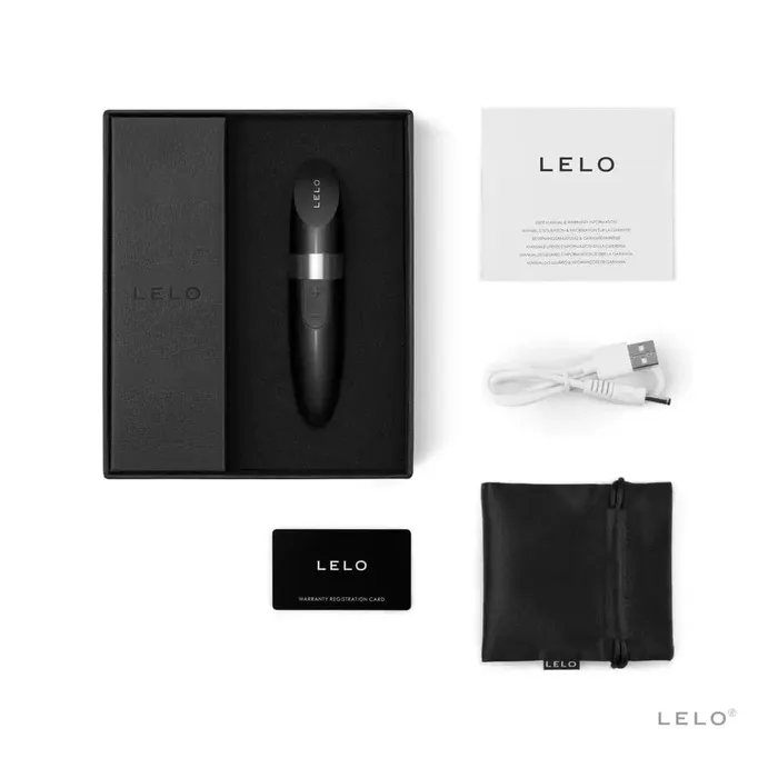 Lelo Female Sex Toys | Lelo Mia 2 Lipstick Bullet Vibrator in Black