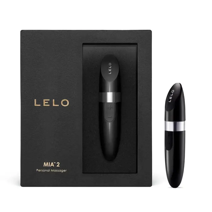 Lelo Female Sex Toys | Lelo Mia 2 Lipstick Bullet Vibrator in Black