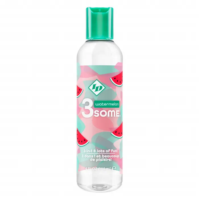 Lubricants 3some 3in1 Lubricant Watermelon 4 Fl Oz ID Lubricants