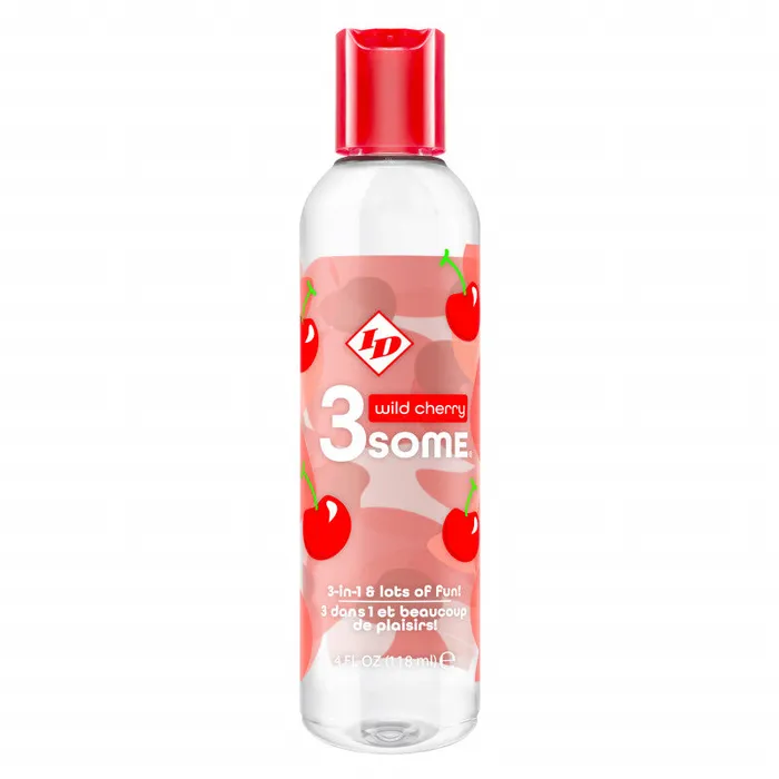 Lubricants 3some 3in1 Lubricant Wild Cherry 4 Fl Oz ID Lubricants