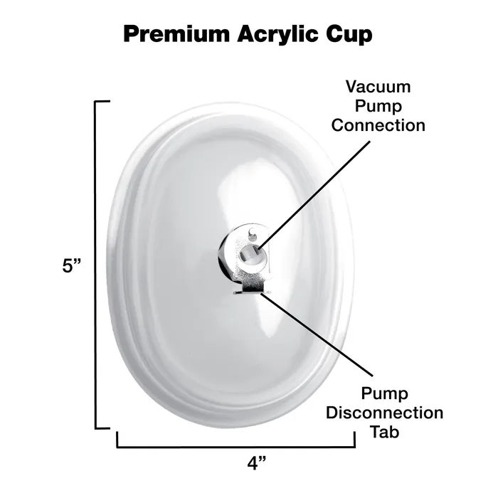 Male Sex Toys | XR Brands Large Vaginal 5 Inch Pumping Cup Attachment