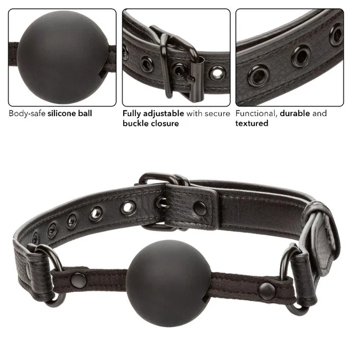 Nocturnal Collection Ball Gag - Black | CalExotics Anal Nocturnal Collection Ball Gag - Black | CalExotics Anal