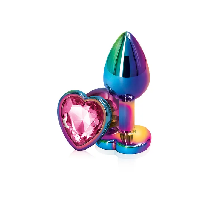 NS Novelties Anal Rear Assets Multicolor Heart Small Pink
