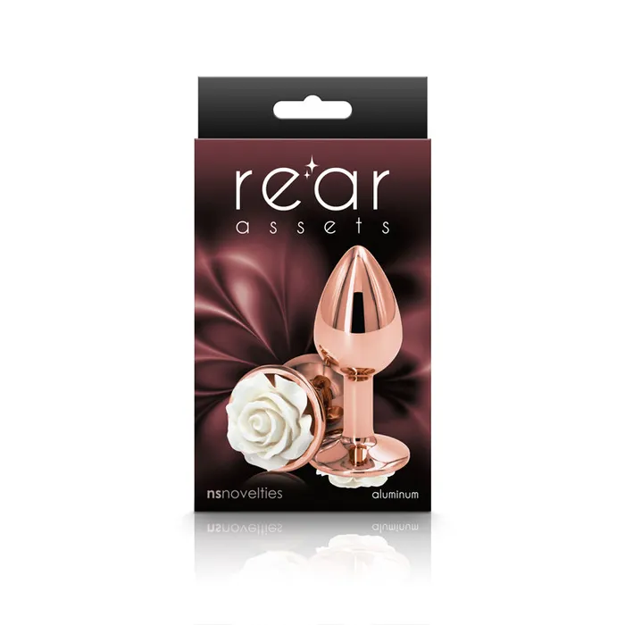 NS Novelties Anal | Rear Assets Rose Small White