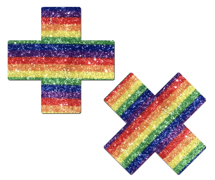 Pastease Anal Pastease Glittering Rainbow Cross