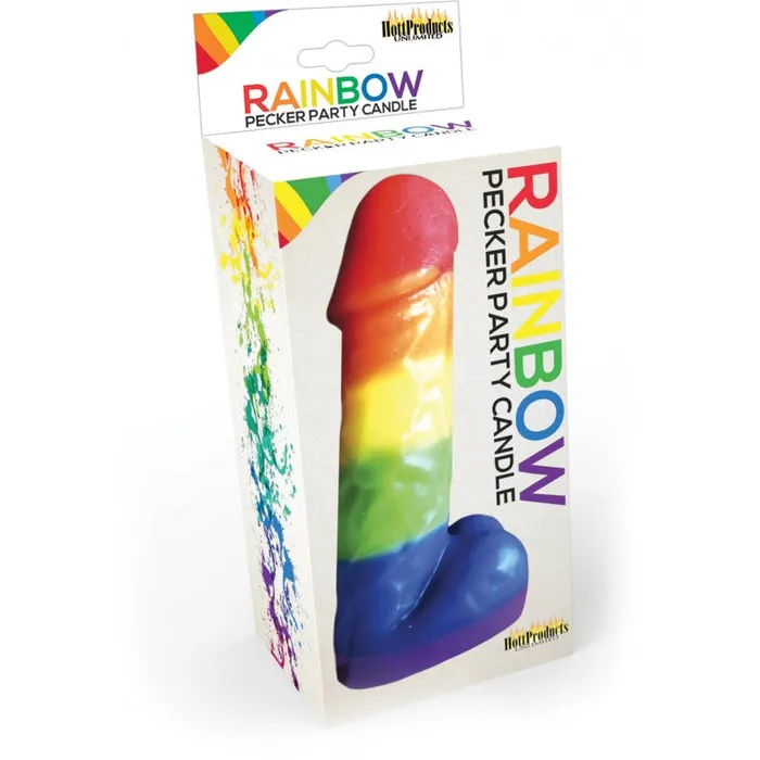 Rainbow Pecker Party Candle | HOTT Products Anal