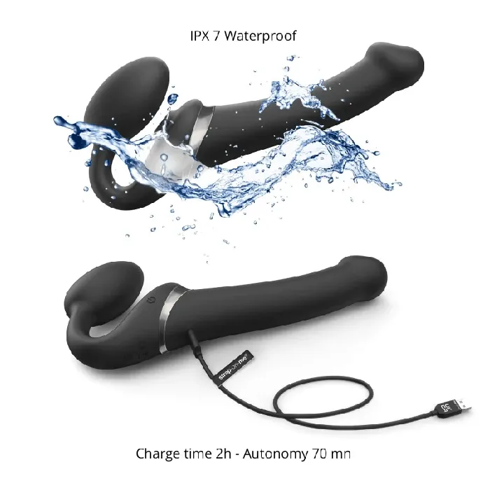 STRAP-ON-ME Anal | MULTI ORGASM BENDABLE STRAP-ON - M - BLACK