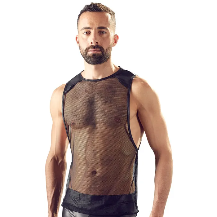 Svenjoyment Anal Svenjoyment Mens Black Net Shirt