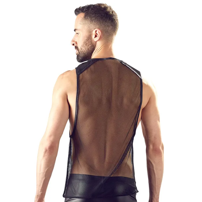Svenjoyment Anal | Svenjoyment Mens Black Net Shirt