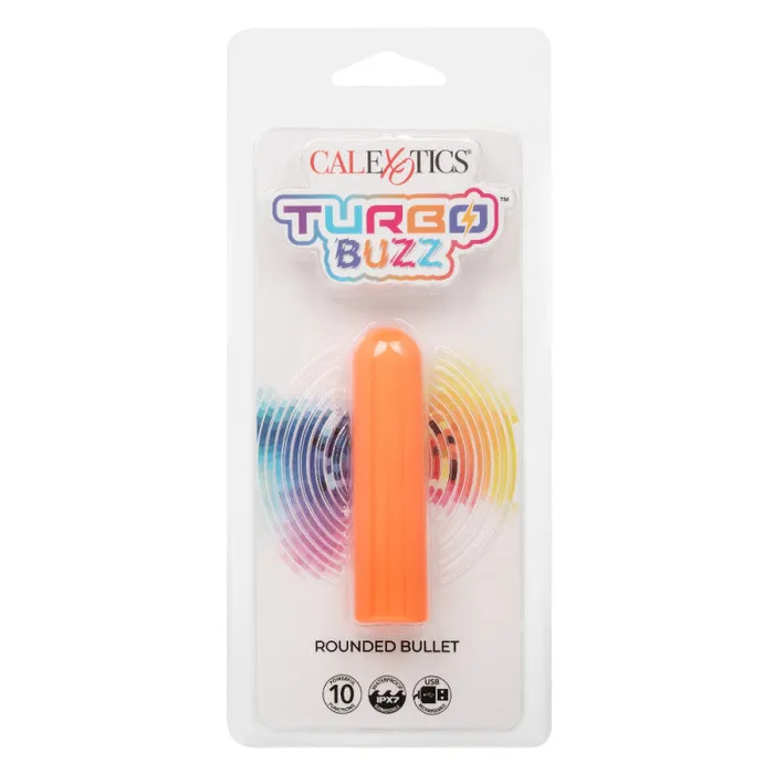 Turbo Buzz Rounded Bullet - Orange | CalExotics Female Sex Toys Turbo Buzz Rounded Bullet - Orange | CalExotics Female Sex Toys