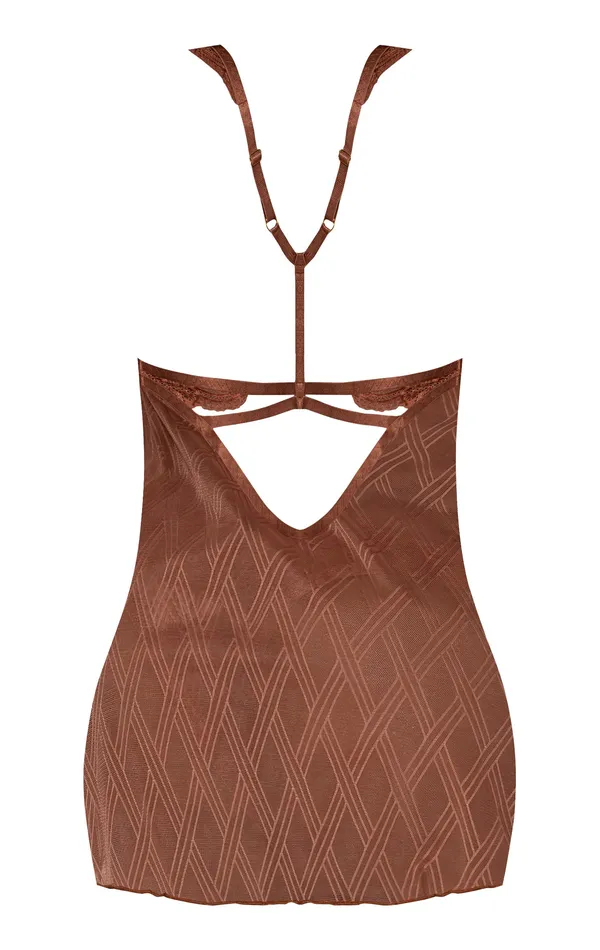 (wd)caramel Kiss Babydoll & Th Set Caramel S/m | Magic Silk Lingerie Female Sex Toys