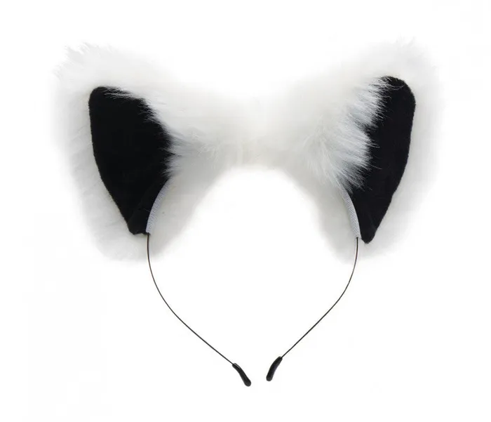 White Fox Tail Anal Plug and Ears Set | XR Brands Tailz Anal White Fox Tail Anal Plug and Ears Set | XR Brands Tailz Anal
