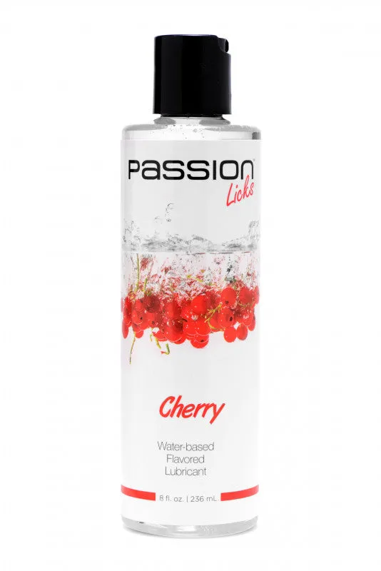 XR Brands Passion Lubricant Lubricants Passion Licks Cherry Water Based Flavored Lubricant 8 Fl Oz 236 ml XR Brands Passion Lubricant Lubricants Passion Licks Cherry Water Based Flavored Lubricant 8 Fl Oz 236 ml